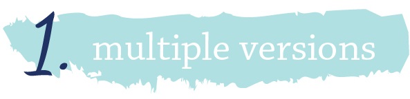 Multiple versions
